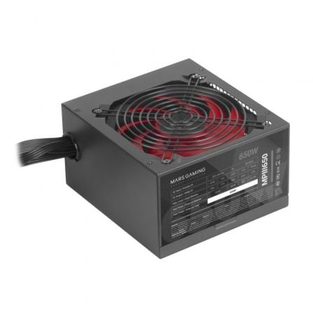 Fuente de Alimentación Mars Gaming MPIII650/ 650W/ Ventilador 12cm - Tiensol