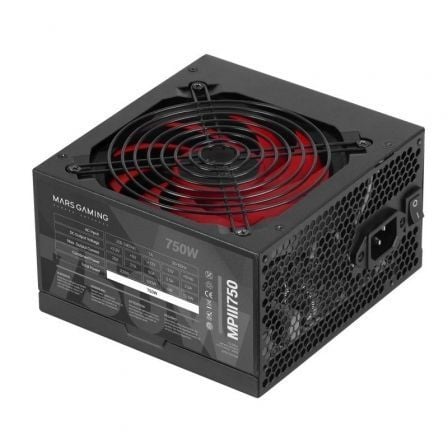 Fuente de Alimentación Mars Gaming MPIII750/ 750W/ Ventilador 12cm - Tiensol