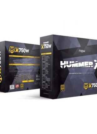 Fuente de Alimentación Nox Hummer X/ 750W/ Ventilador 12cm/ 80 Plus Gold - Tiensol