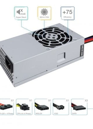 Fuente de Alimentación TFX TooQ TQEP - TFX500S - O/ 500W/ Ventilador 8cm - Tiensol