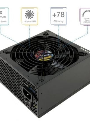 Fuente de Alimentación TooQ TQAPOLO - 700SP/ 700W/ Ventilador 14cm - Tiensol