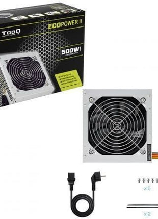 Fuente de Alimentación TooQ TQEP - 500SSE/ 500W/ Ventilador 12cm - Tiensol