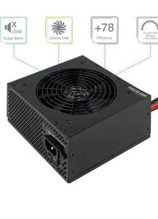 Fuente de Alimentación TooQ TQEP - 550SP/ 550W/ Ventilador 12cm - Tiensol