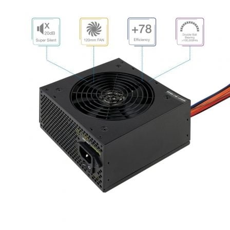 Fuente de Alimentación TooQ TQEP - 550SP/ 550W/ Ventilador 12cm - Tiensol