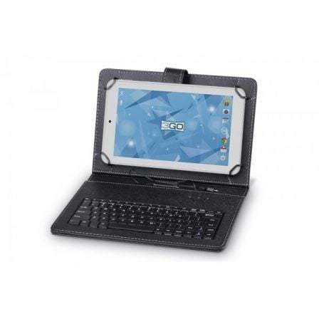 Funda con Teclado 3GO CSGT27 para Tablets de 10'/ Negra - Tiensol