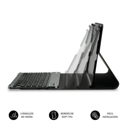 Funda con Teclado Subblim Keytab Pro Bluetooth para Lenovo Tab M11 de 11'/ Negra - Tiensol