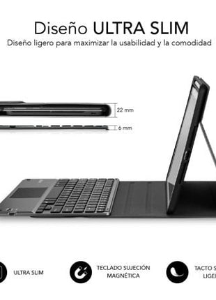 Funda con Teclado Subblim Keytab Pro Bluetooth Touchpad para Tablets Apple iPad Pro de 11' 2020/ Negra - Tiensol