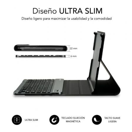 Funda con Teclado Subblim KeyTab Pro BT para Tablet Lenovo Tab M10 FHD Plus de 10.3'/ Negra - Tiensol