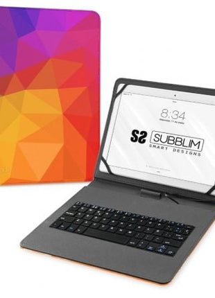 Funda con Teclado Subblim Keytab USB 11' Triángulos USB para Tablets de 11' - Tiensol