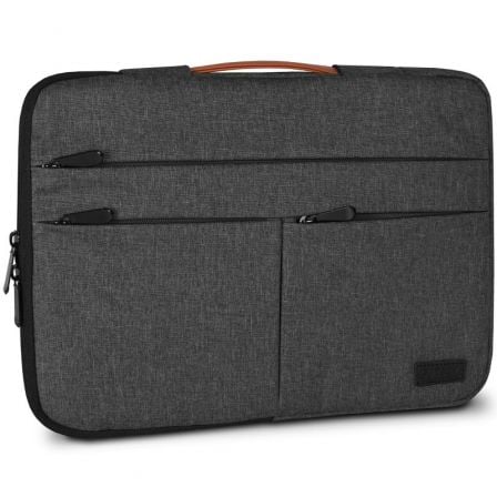 Funda Subblim Air Padding 360 Sleeve para Portátiles hasta 15.6'/ Gris Oscuro - Tiensol