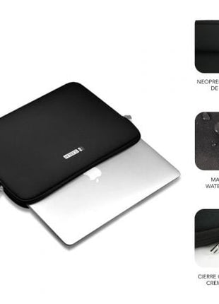 Funda Subblim Business Laptop Sleeve Neoprene para Portátiles 13.3' - 14'/ Negra - Tiensol