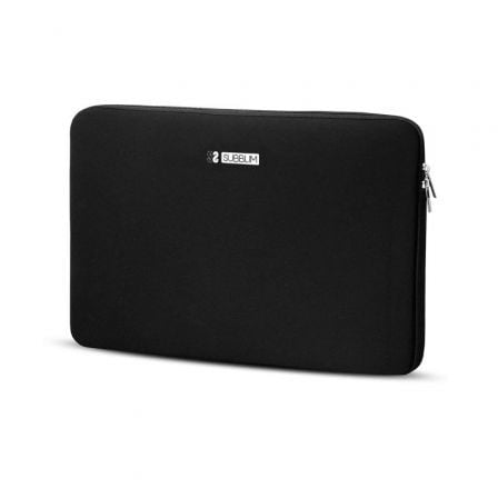 Funda Subblim Business Laptop Sleeve Neoprene V2 para Portátiles hasta 15.6'/ Negra - Tiensol