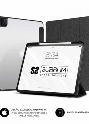 Funda Subblim Clear Shock para Tablet iPad Pro 11' 2020 - 2022/ Negra - Tiensol