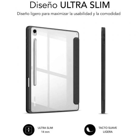 Funda Subblim Clear Shock para Tablet Samsung S9 11'/ S9 FE 10.9'/ Negra - Tiensol