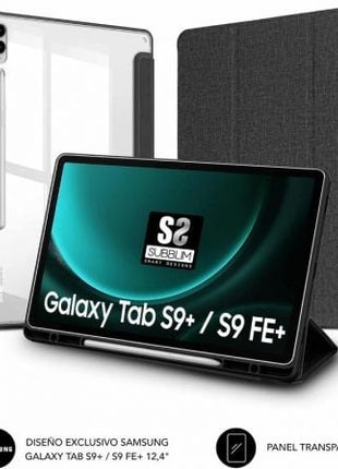 Funda Subblim Clear Shock para Tablet Samsung S9+/ FE 12.4'/ Negra - Tiensol