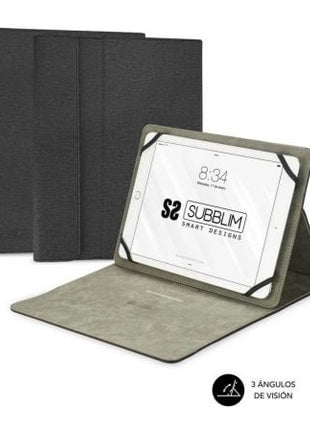 Funda Subblim Clever Stand para Tablets de 9' - 10.1'/ Negra - Tiensol