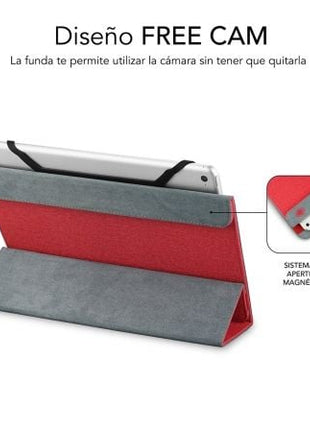 Funda Subblim Freecam para Tablets de 10.1' - 11'/ Roja - Tiensol