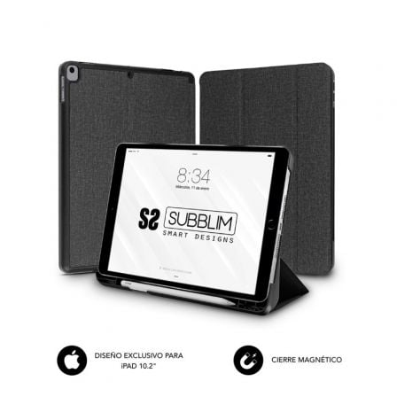 Funda Subblim Shock Case para Tablet iPad 9/8/7 Gen 10.2'/ Negra - Tiensol