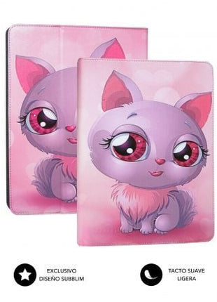 Funda Subblim Trendy Cat para Tablets de 10.1' - 11' - Tiensol