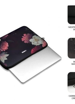 Funda Subblim Trendy Sleeve Neo Flowers para Portátiles hasta 14' - Tiensol