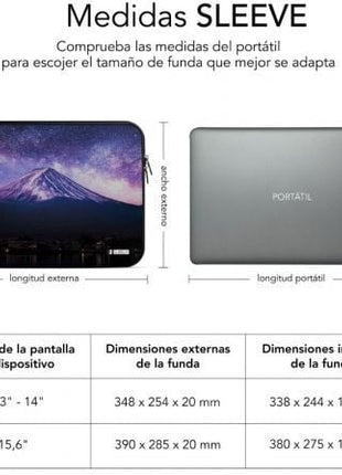 Funda Subblim Trendy Sleeve Neo Mountain para Portátiles hasta 15.6' - Tiensol