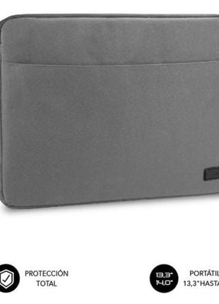 Funda Subblim Urban Laptop Sleeve para Portátiles hasta 14'/ Gris - Tiensol