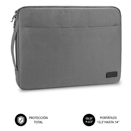 Funda Subblim Urban Laptop Sleeve para Portátiles hasta 14'/ Gris - Tiensol