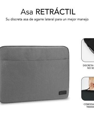 Funda Subblim Urban Laptop Sleeve para Portátiles hasta 14'/ Gris - Tiensol