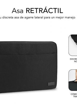 Funda Subblim Urban Laptop Sleeve para Portátiles hasta 14'/ Negra - Tiensol