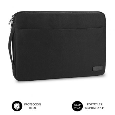 Funda Subblim Urban Laptop Sleeve para Portátiles hasta 14'/ Negra - Tiensol