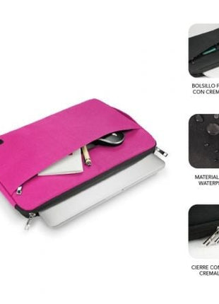 Funda Subblim Urban Laptop Sleeve para Portátiles hasta 14'/ Rosa - Tiensol