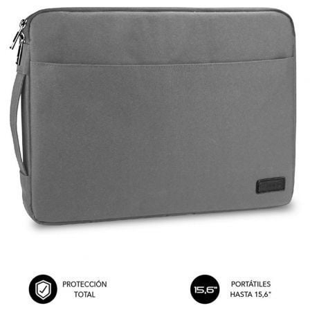 Funda Subblim Urban Laptop Sleeve para Portátiles hasta 15.6'/ Gris - Tiensol