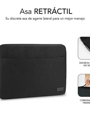 Funda Subblim Urban Laptop Sleeve para Portátiles hasta 15.6'/ Negra - Tiensol