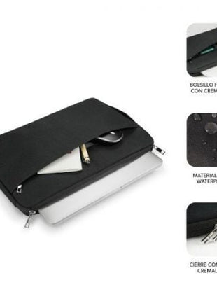 Funda Subblim Urban Laptop Sleeve para Portátiles hasta 15.6'/ Negra - Tiensol