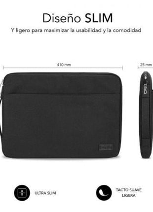 Funda Subblim Urban Laptop Sleeve para Portátiles hasta 15.6'/ Negra - Tiensol