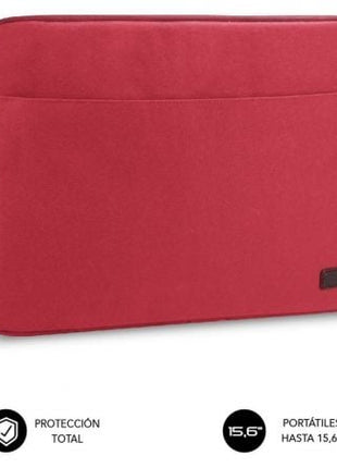 Funda Subblim Urban Laptop Sleeve para Portátiles hasta 15.6'/ Roja - Tiensol