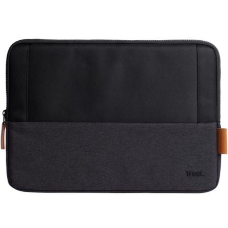 Funda Trust Lisboa para Portátiles hasta 13.3'/ Negra - Tiensol