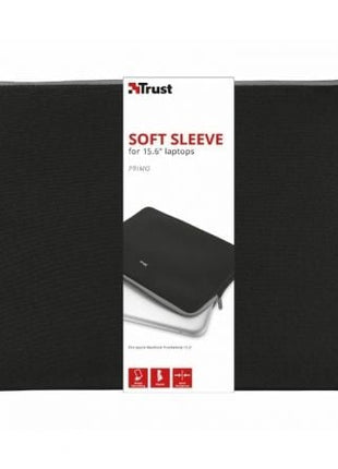 Funda Trust Primo para Portátiles hasta 15.6'/ Negra - Tiensol