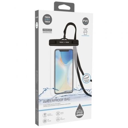 Funda Universal Impermeable para Smartphone Tech One Tech TEC2850/ Hasta 7' - Tiensol