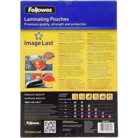 Fundas para Plastificar Fellowes 5307407/ A4/ 125 Micras/ 100 unidades - Tiensol