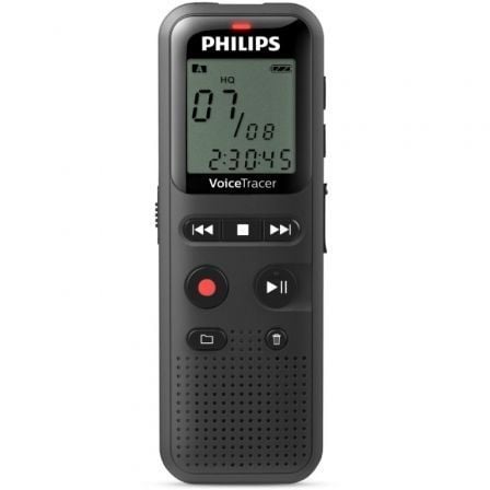 Grabadora de Voz Philips VoiceTracer DVT1160/ 8kHz/ Negro - Tiensol