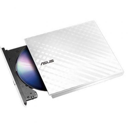 Grabadora Externa CD/DVD Asus SDRW - 08DS2S - U Lite/ Blanco - Tiensol