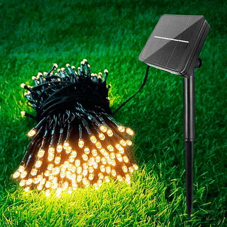 Guirnalda Solar 200 LEDs 3000K JND - 9138H - Tiensol