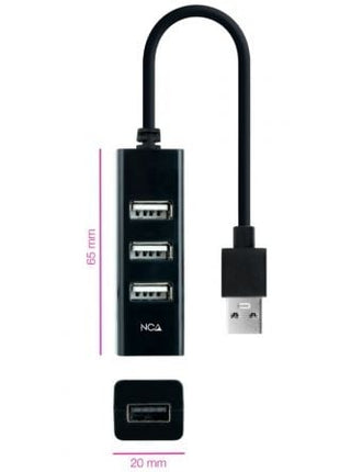 Hub USB 2.0 Nanocable 10.16.4404/ 4xUSB - Tiensol