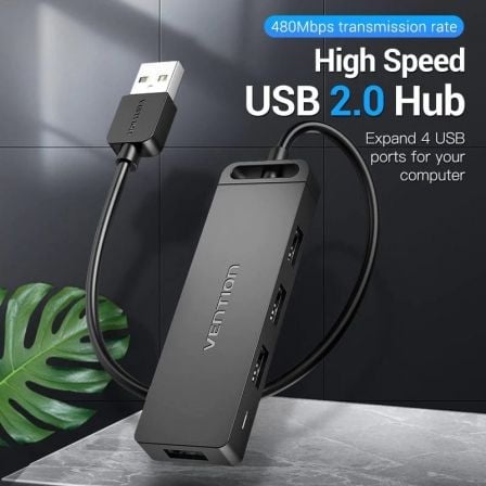 Hub USB 2.0 Vention CHMBD/ 4xUSB/ 50cm - Tiensol