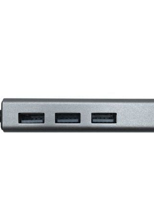 Hub USB 3.0 Aisens A106 - 0401/ 3xUSB/ 1xRJ45/ Gris - Tiensol