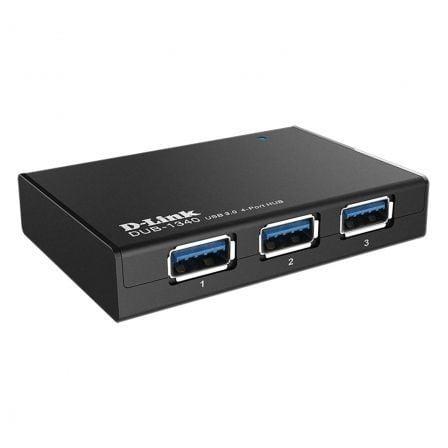 Hub USB 3.0 con Alimentación Externa D - Link DUB - 1340/ 4xUSB - Tiensol