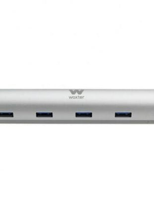 Hub USB 3.0 con Alimentación Externa Woxter HUB 73 PE26 - 142/ 7xUSB/ Gris - Tiensol