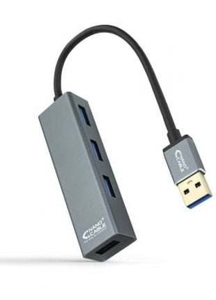 Hub USB 3.0 Nanocable 10.16.4402/ 4xUSB/ Gris - Tiensol