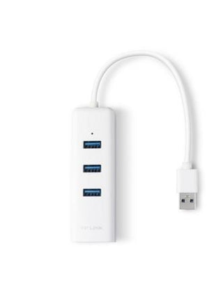 Hub USB 3.0 TP - Link UE330/ 3xUSB/ 1xRJ45/ Blanco - Tiensol